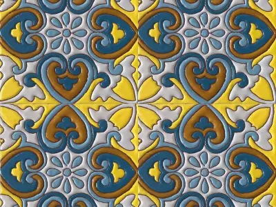 Talavera Ceramic Tile Texture  Texture