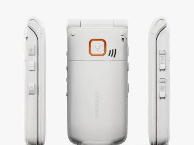 Alcatel One Touch 536 White Low-poly 3D model