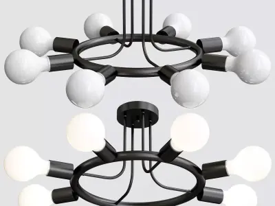 Arte Lamp Highgarden A6063PL-8BK 3D model