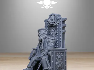GrimGuard The Fallen Officer 3D print model