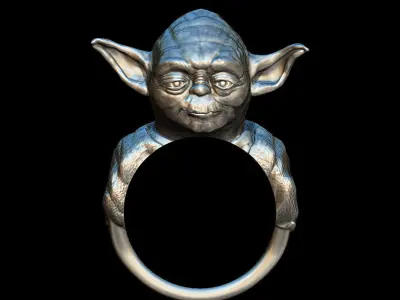 Yoda ring 3D print model