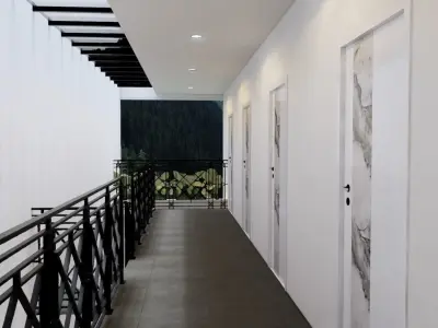 Interior and Exterior Boarding house 3rd floor - kos 3 lantai 3D model