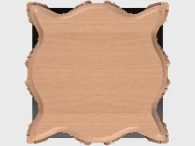 Carved telephone table for CNC 01 3D model