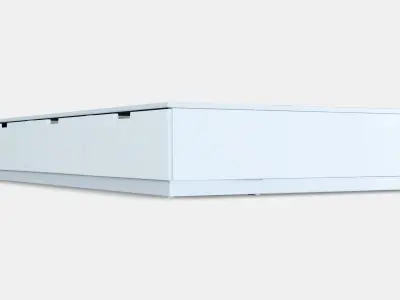 NORDLI Bed frame with storage 1 3D model