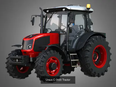 Small Tractors  2 in 1 3D Model Pack