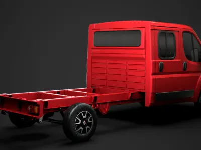 Fiat Ducato Chassis Truck Crew Cab 4035WB 2020 3D model
