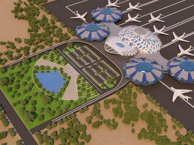 0012 - Architecture Airport - 2021 - 04 3D model