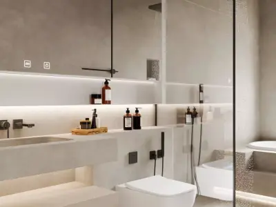 Modern Bathroom 3D Model 3D model