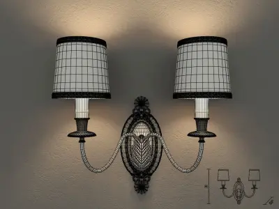 Masiero VE1074 A2 wall lamp 3D model
