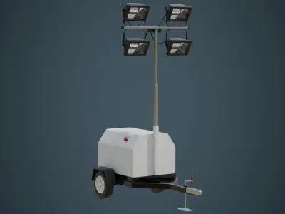 Light Tower 2A Low-poly 3D model