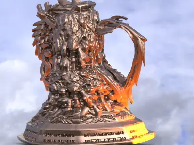 Serpent Stone rock collection 3D model