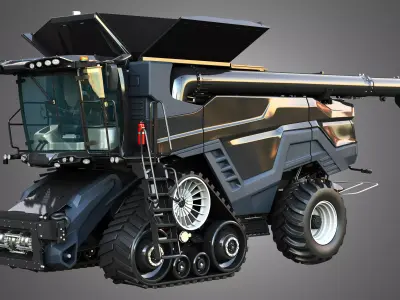IDEAL - Combine Harvester - Rubber Track System 3D model