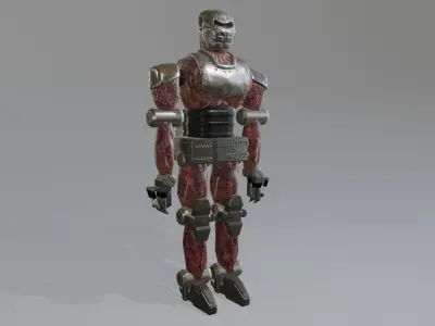 Cyborg Monster Robot Low-poly 3D model