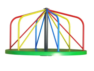 Playground Roundabout Low-poly 3D model