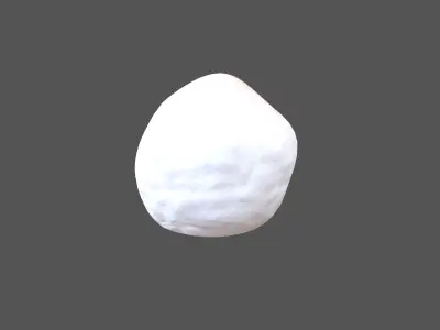 Snowball v1 002 Low-poly 3D model