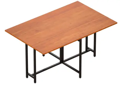Origami Drop Leaf Rectangular Dining Table Crate and Barrel 3D model