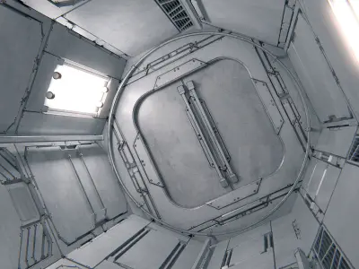 Space Capsule 01 PBR Low-poly 3D model