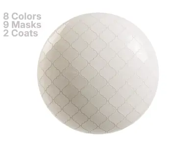 Arabesque Lantern Tile in Straight Set Texture