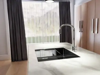 Kitchen minimalist 3D model