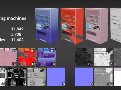 Pack Relaxing in the Park Low-poly 3D model