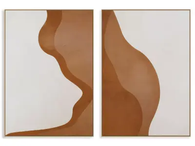 Abstract Painting Frame set 3D model 440