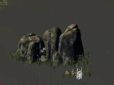 Explore the mountains - Rocks 03 3D model