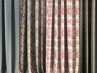 Curtain Set 60 3D model