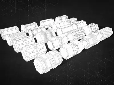 Ngon Sci-Fi Box Collection Type Two 3D model