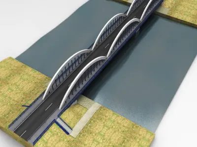 Arch Bridge 3D model purchase
