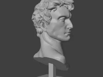 Arno Breker Readiness 3D Bust Model for Rendering and Printing 3D model