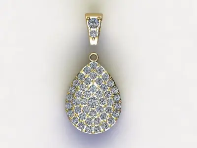 Solitaire Pendant for women concept normal design Free 3D model