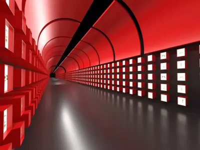 Futuristic Sci-Fi Tunnel Corridor Environment 3D model