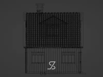 Sweden House Free low-poly 3D model