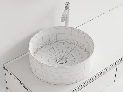 Nic Design Bridge Vanity unit Set 2 3D model