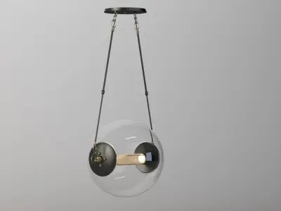 Hubbardton Forge Otto Sphere Glass Pendant Light Fixture 3D model