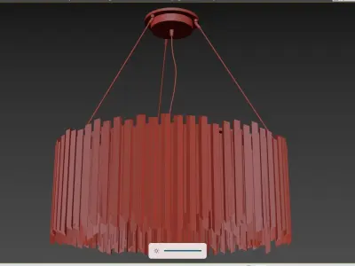 Tom Kirk Tiered Facet Chandelier 3D model