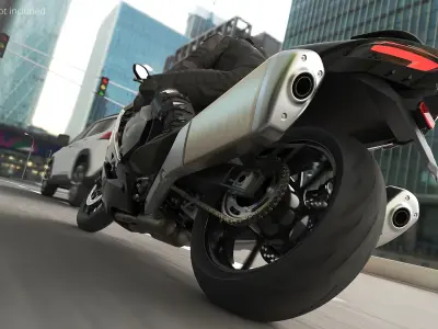  Sport Touring Superbike with Aggressive Styling Black Rigged 