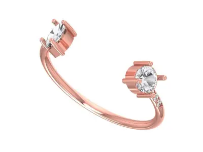 Women Light Weight Band Ring 3D print model 23