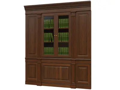 Built-in bookcase 1100 3D model