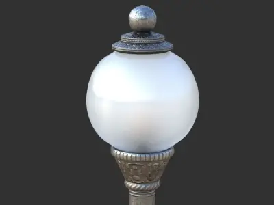 Street Lamp Low-poly 3D model
