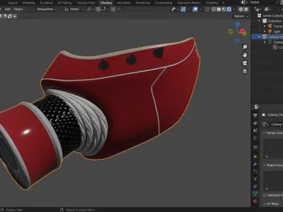 3D Gaming Asset - Cyborg City Mask-A Low-poly 3D model