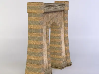 Masonry arch1  Low-poly 3D model