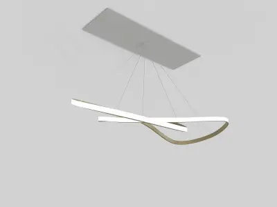 LED Ceiling  Lamp Knot 3D model