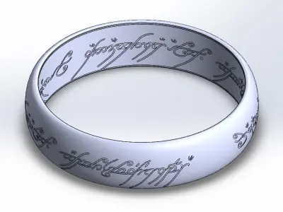 Lord Of The Rings Ring - The One Ring 3D model