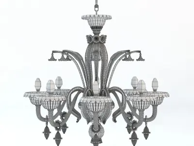 Verdi 8 Branches Chandelier 3D model