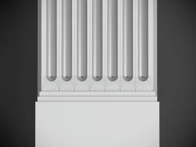 150 pilasters collection 3D model