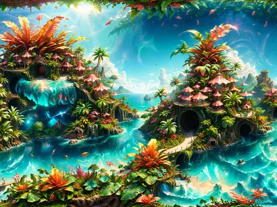 HDRI Next Level Fantasy Low-poly 3D model