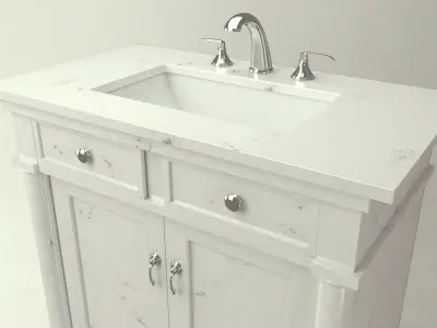 Sink Bathroom Furniture Low-poly 3D model