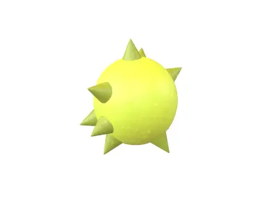 Bacteria v1 001 Low-poly 3D model