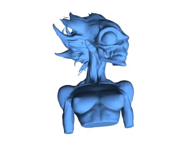 Sexy alien 3 3D print model